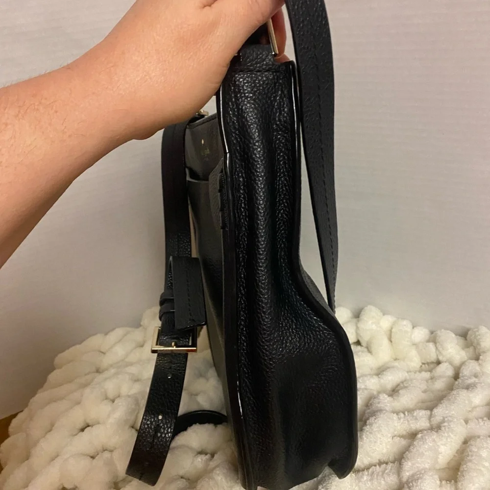 kate spade Black Pebbled Leather Orchard Street Crossbody